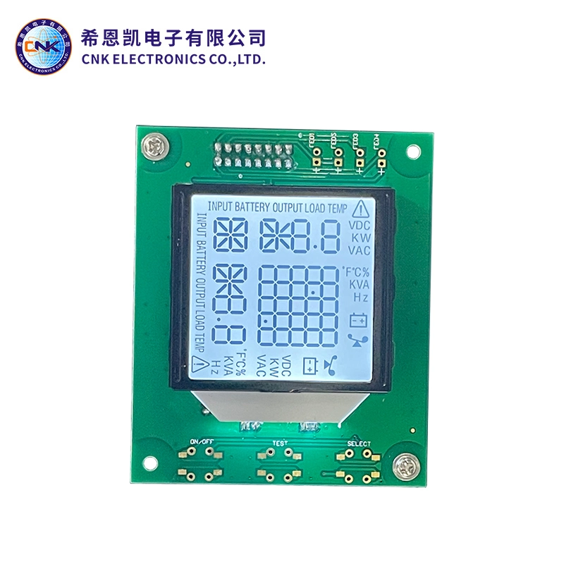 Htn सात क्षेत्र lcd प्रदर्शन